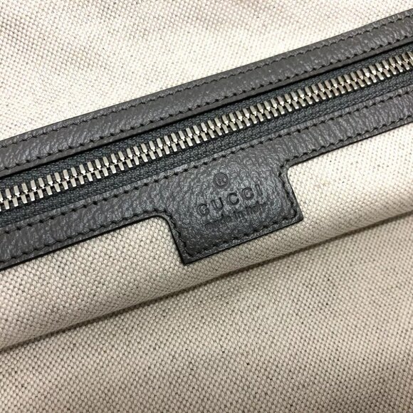 GUCCI 779510 Embossed Logo Canvas 2WAY bag shoulder bag big size Tote Bag Unused - Picture 7 of 16